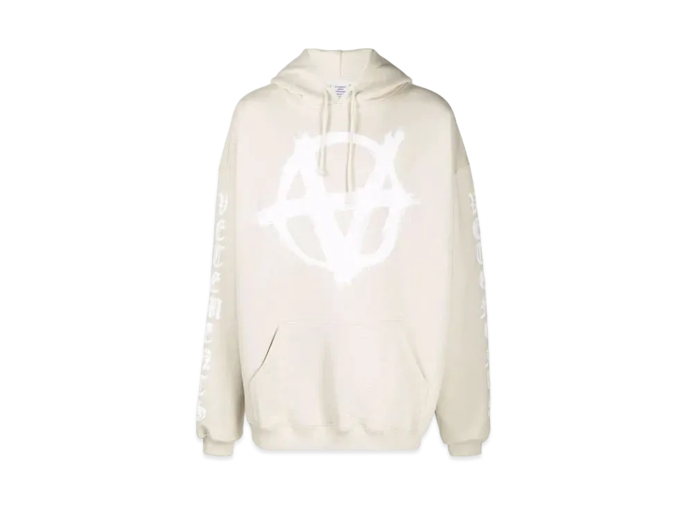 VETEMENTS Double Anarchy Logo Parker "Natural White"