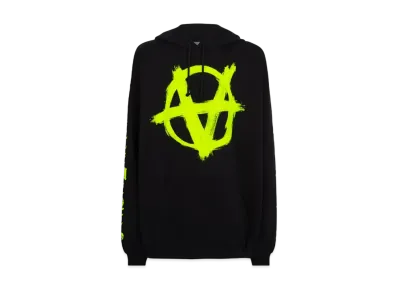 VETEMENTS Double Anarchy Logo Parker "Black Green"