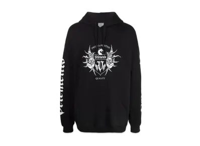 VETEMENTS Label Print ed Parker "Black"