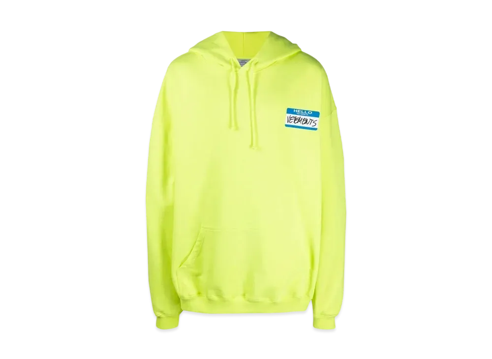 VETEMENTS My Name Is Print ed Parker "Neon Green"