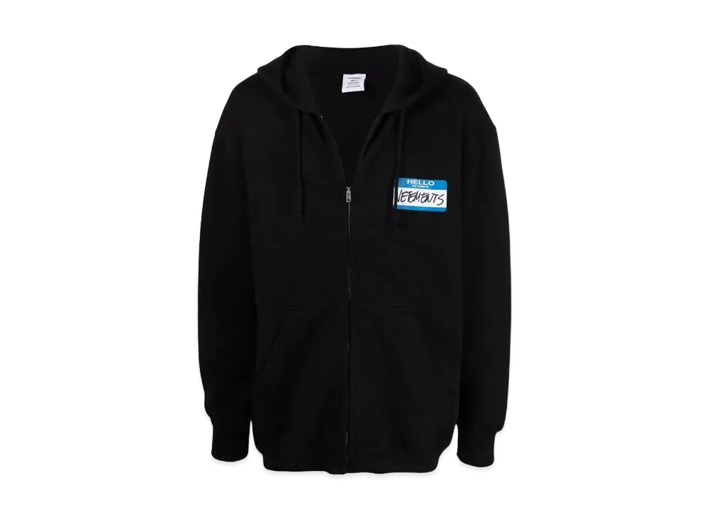 VETEMENTS My Name Is Print ed Parker "Black"