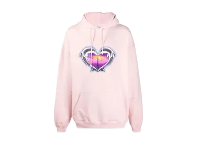 VETEMENTS Dolphins Heart Heart Heart Parker "Pink"
