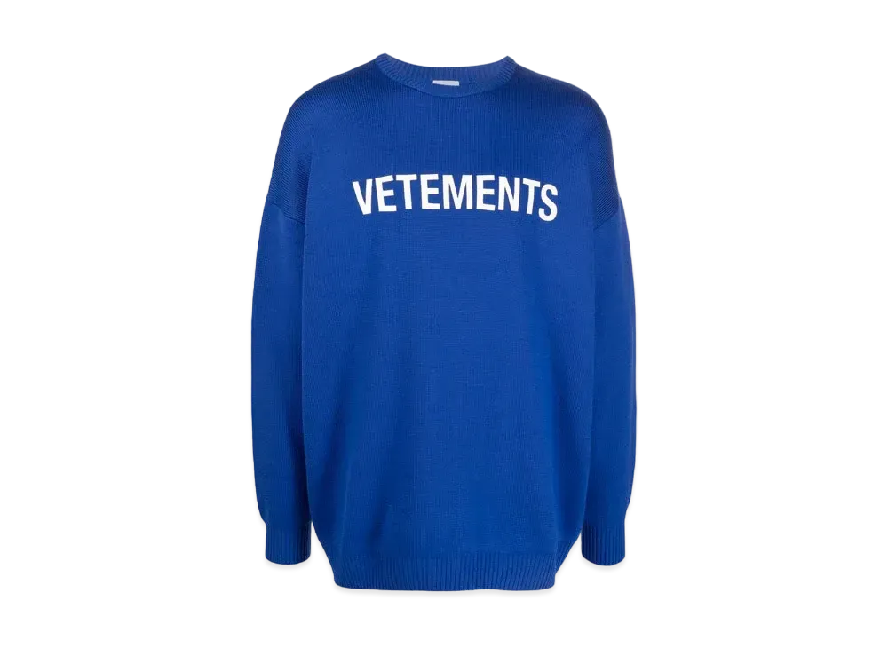 VETEMENTS Merino Wool Sweater "Blue"