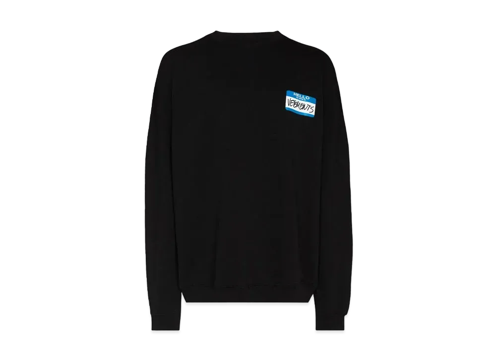 VETEMENTS My Name IS Sweatshirt "Black"