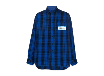 VETEMENTS My Name IS Check Shirt "Royal"