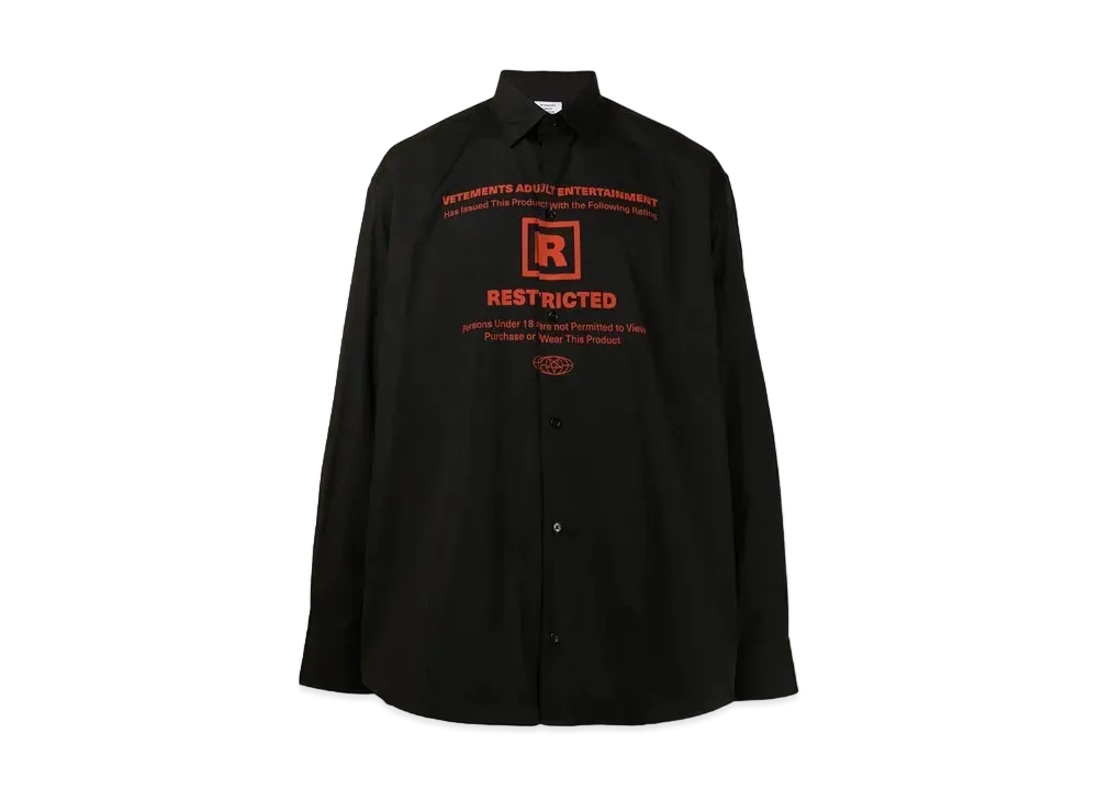 VETEMENTS Graphic Shirt "Black"