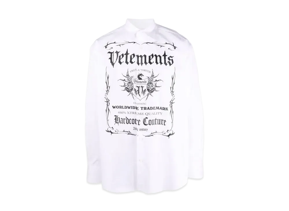 VETEMENTS Logo Shirts "White"