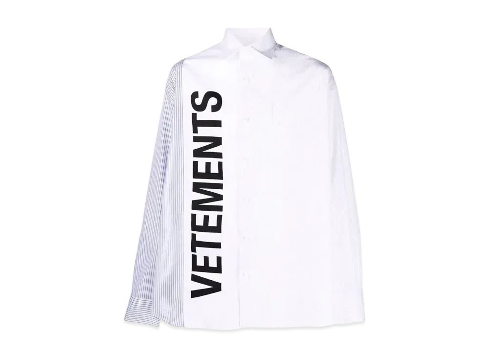 VETEMENTS Long Sleeveless Shirt "White"
