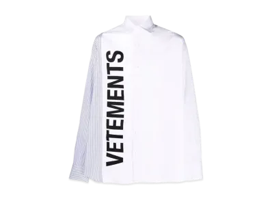 VETEMENTS Long Sleeveless Shirt "White"