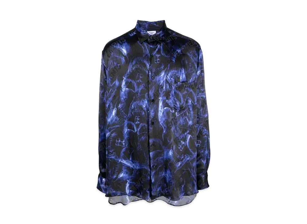 VETEMENTS Skull Print Shirts "Blue"