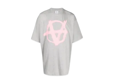 VETEMENTS Anarchy T-shirt "Grey Pink"