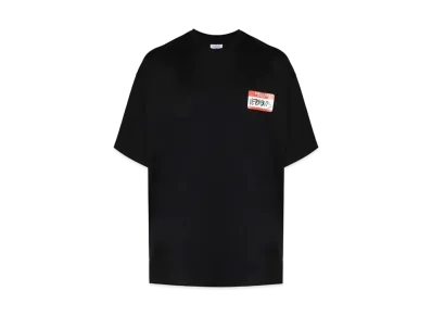 VETEMENTS NAME TAG T-shirt "Black"