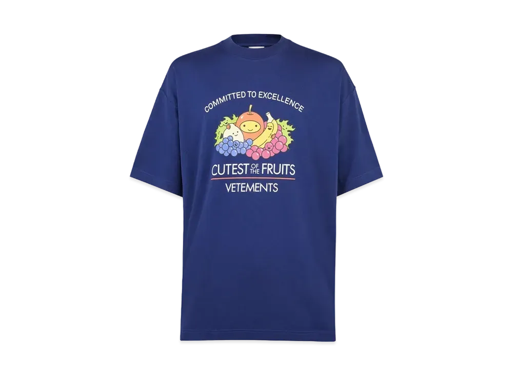VETEMENTS Cutest of Fruits T-shrit "Royal"