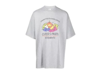 VETEMENTS Cutest of Fruits T-shrit "Grey"