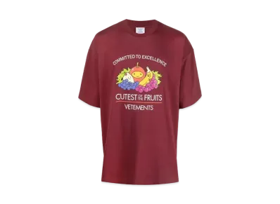 VETEMENTS Cutest of Fruits T-shrit "Bordeaux"