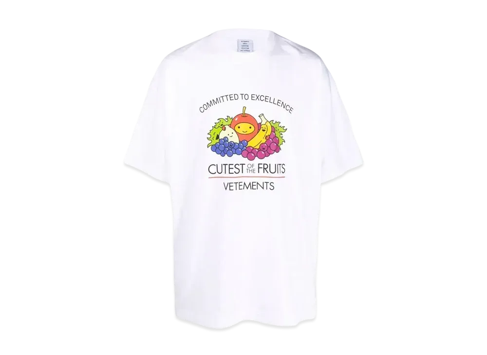 VETEMENTS Cutest of Fruits T-shrit "Black"