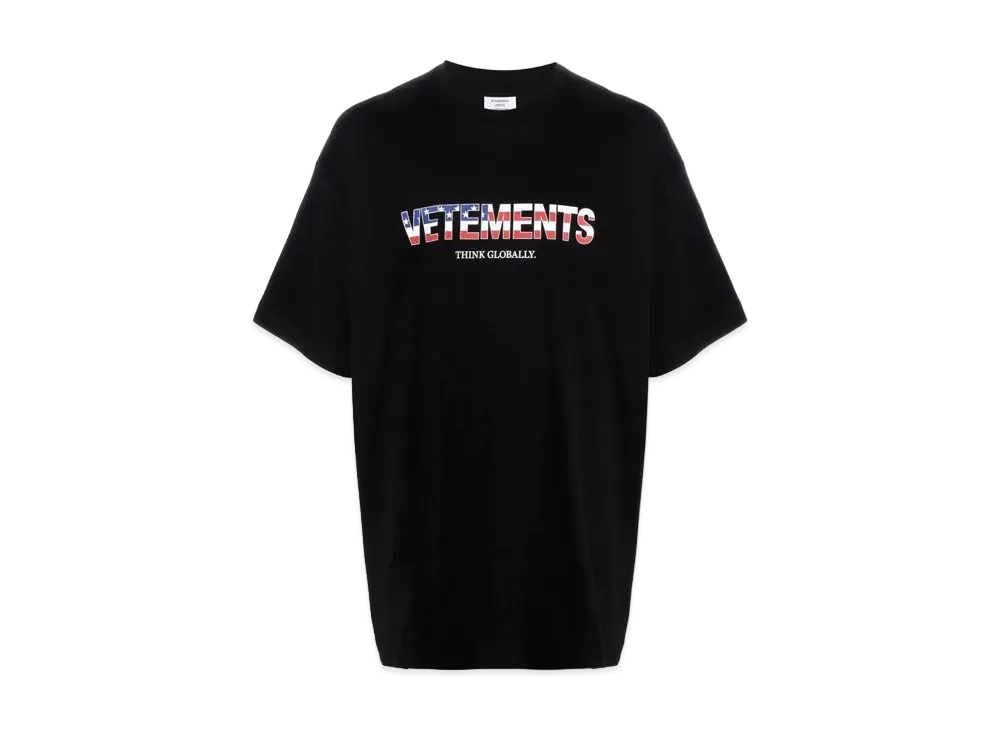 VETEMENTS America Logo Tee "Black"