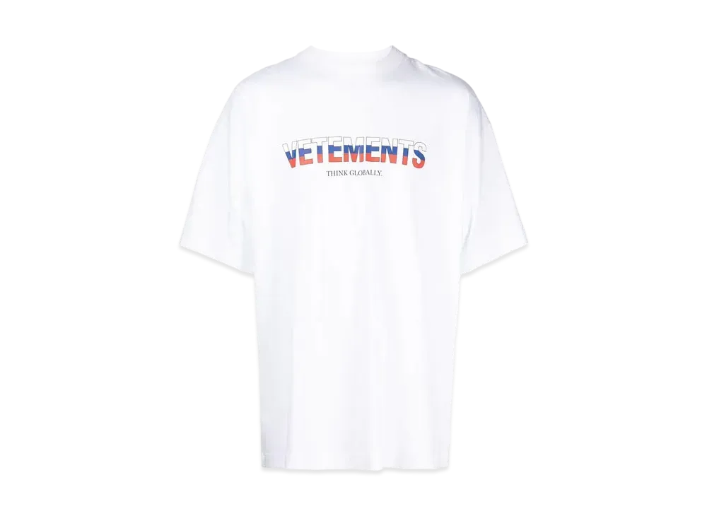 VETEMENTS Russia Logo Tee "White"