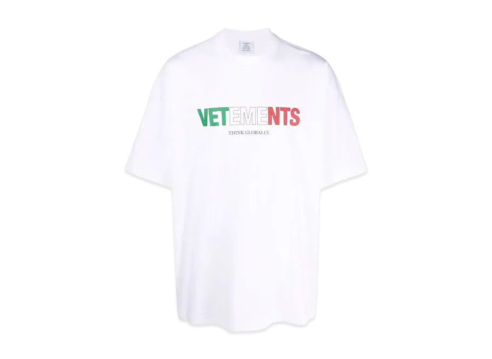 VETEMENTS Italy Logo Tee "White"