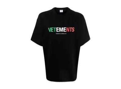 VETEMENTS Italy Logo Tee "Black"
