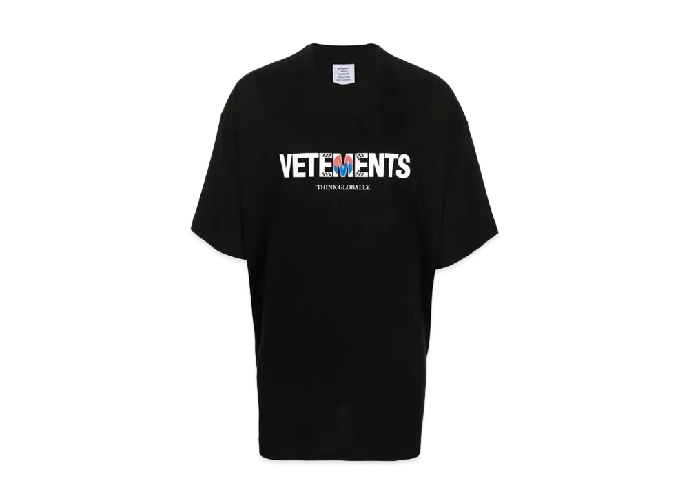 VETEMENTS Korea Logo Tee "Black"