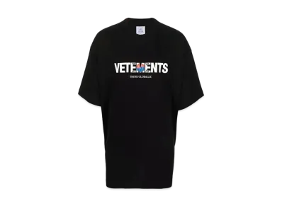 VETEMENTS Korea Logo Tee "Black"