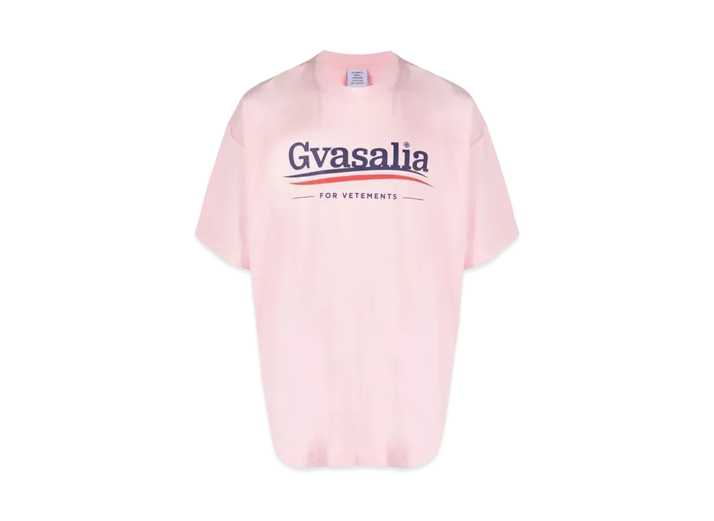 VETEMENTS Gvasalia Print Tee "Pink"