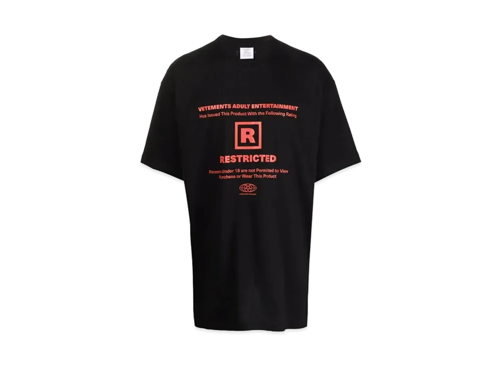 VETEMENTS Restricted Tee "Black"