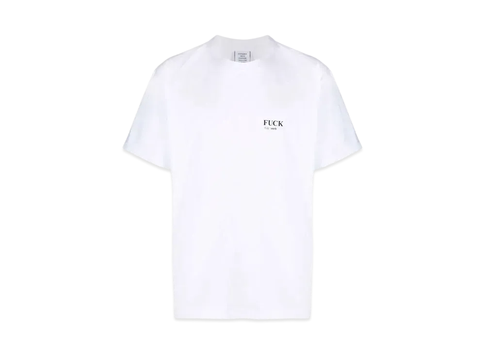 VETEMENTS Definition Tee "White"