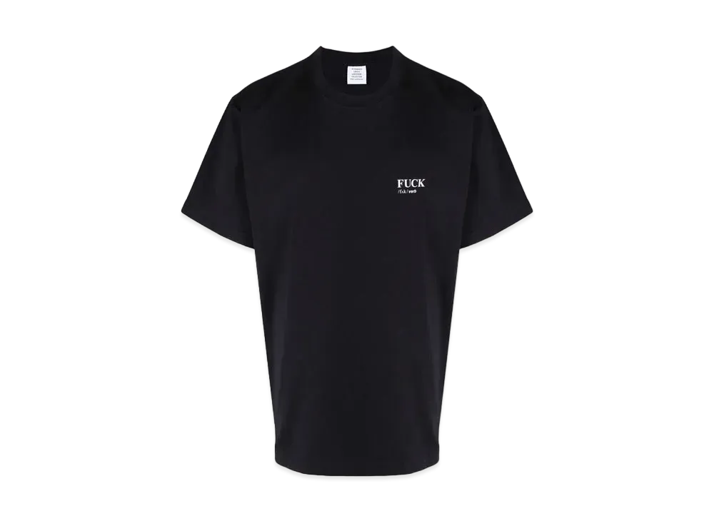 VETEMENTS Definition Tee "Black"