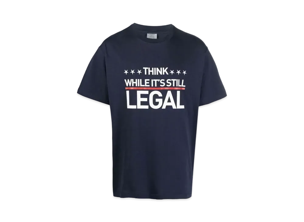 VETEMENTS Human Rights Tee "Navy"