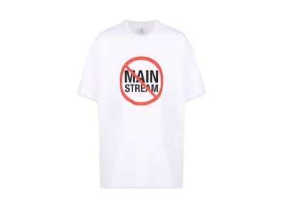 VETEMENTS No Mainstream Logo Tee "White"