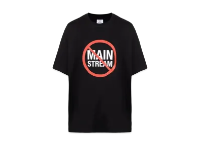 VETEMENTS No Mainstream Logo Tee "Black"