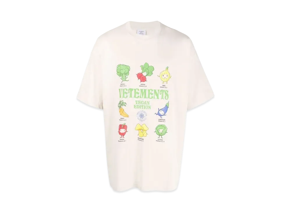 VETEMENTS Logo T-shirt "Natural"