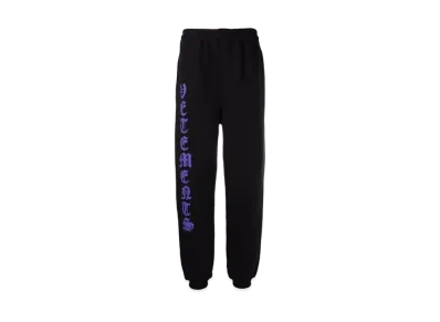 VETEMENTS Anarchy Logo Jogger Pants "Black Purple"