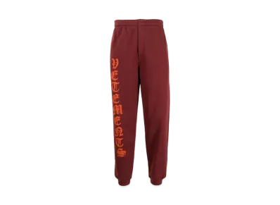 VETEMENTS Anarchy Logo Jogger Pants "Bordeaux"