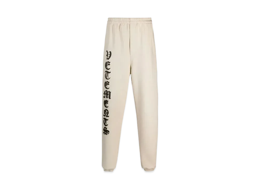 VETEMENTS Anarchy Logo Jogger Pants "Natural"