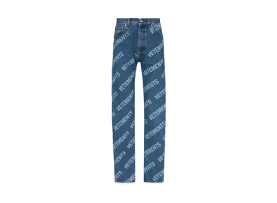 VETEMENTS Logo Straight Jeans "Denim"
