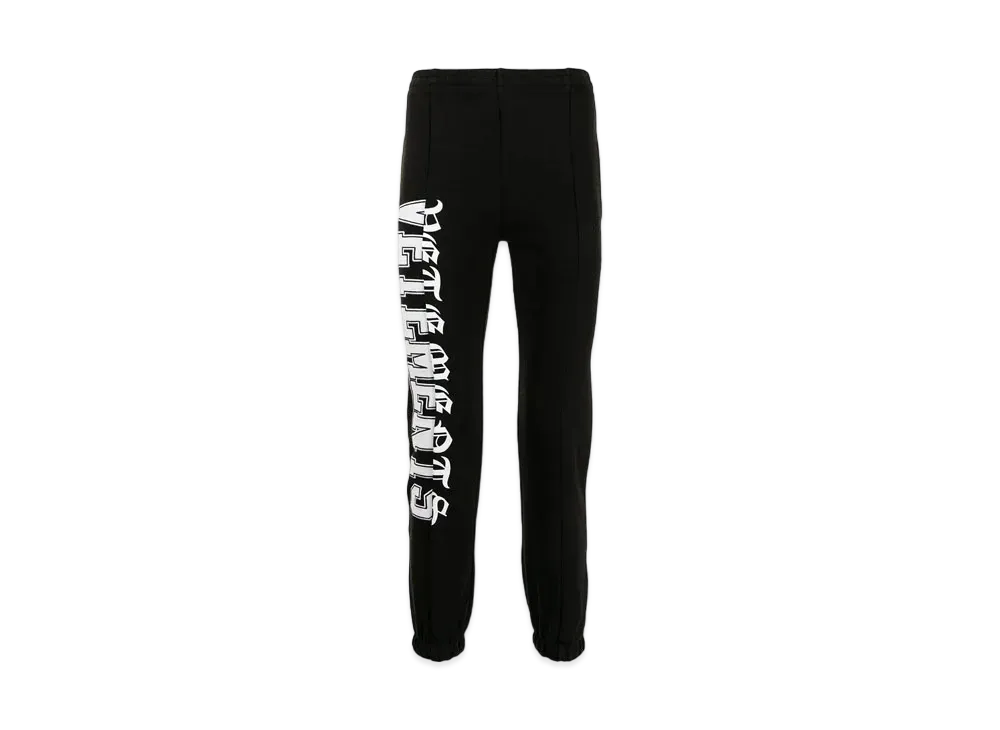 VETEMENTS logo jogger pants "Black"