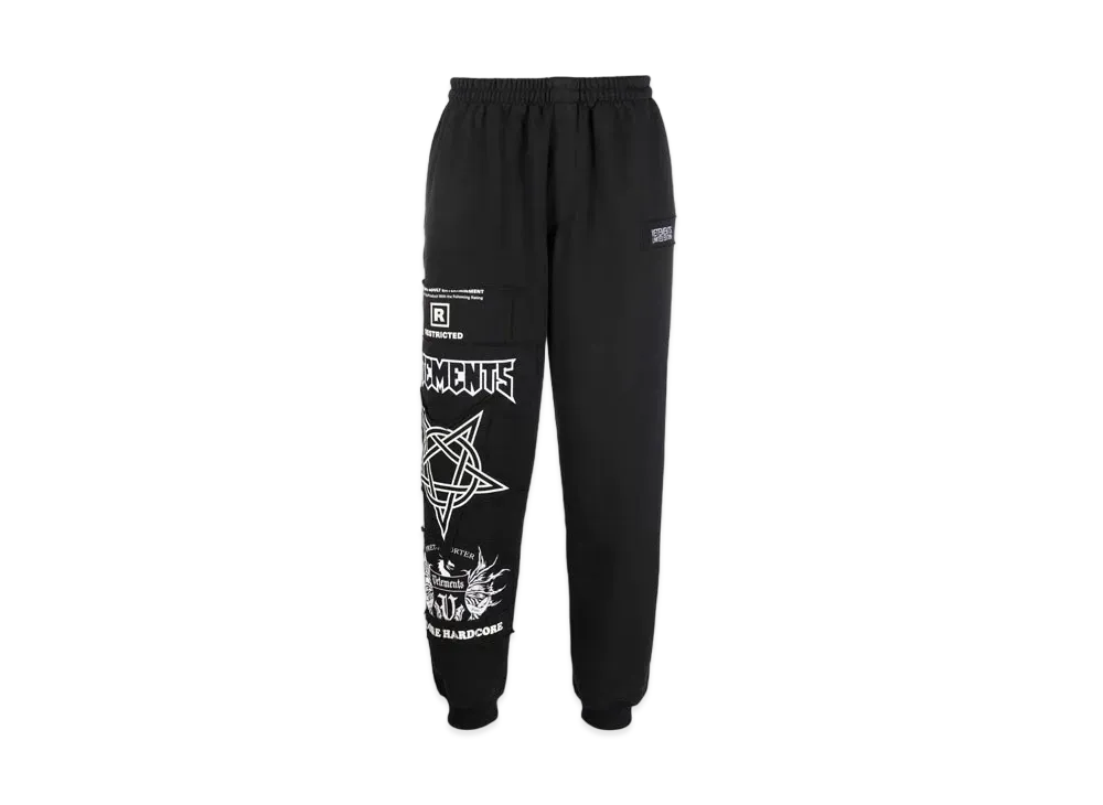 VETEMENTS Graphic Track Pants "Black"