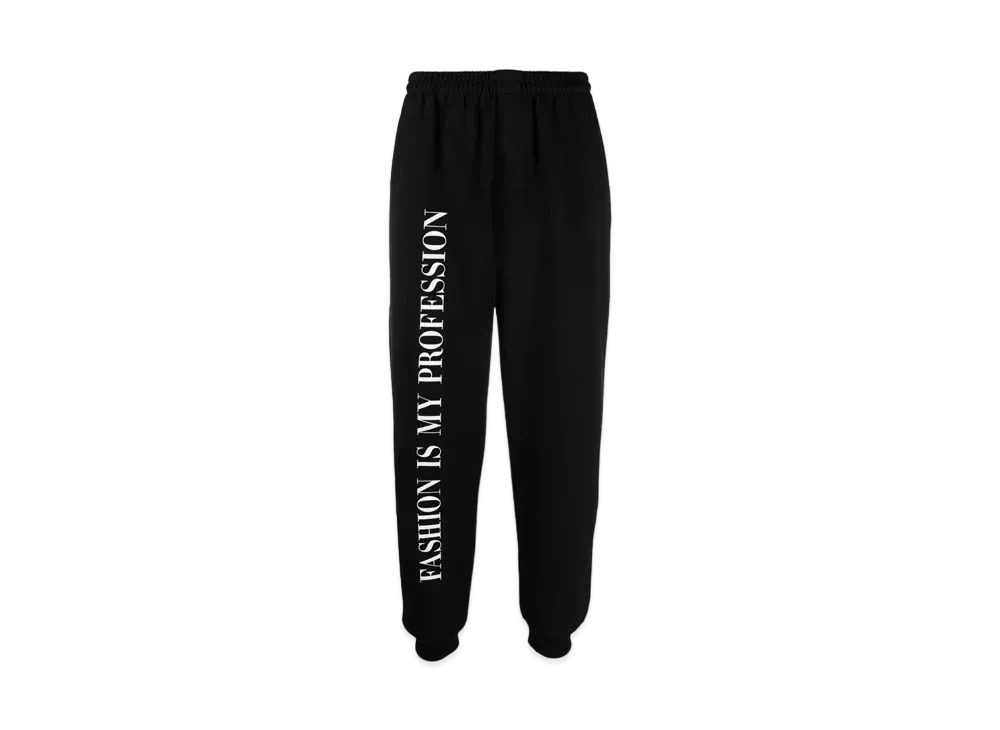 VETEMENTSt Slogan Track Pants "Black"