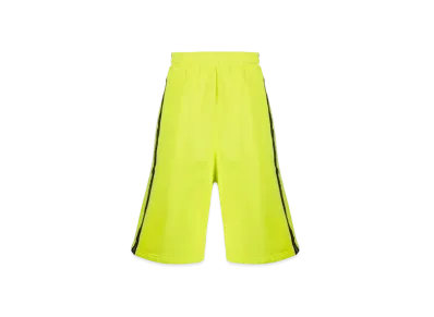 VETEMENTS logo tape truck shorts "Neon Green"