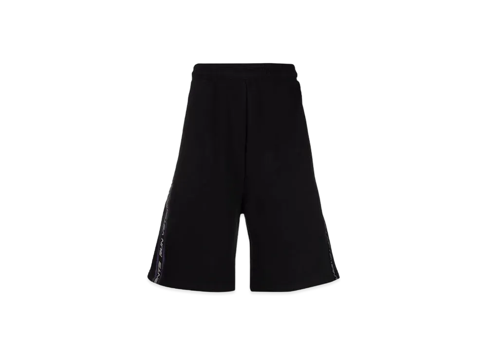 VETEMENTS logo tape truck shorts "black"