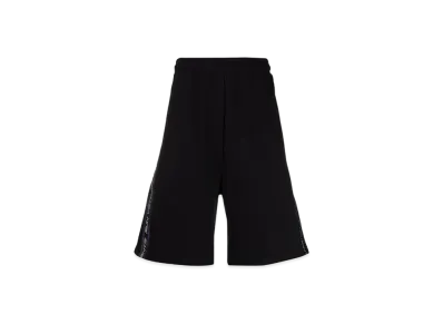 VETEMENTS logo tape truck shorts "black"