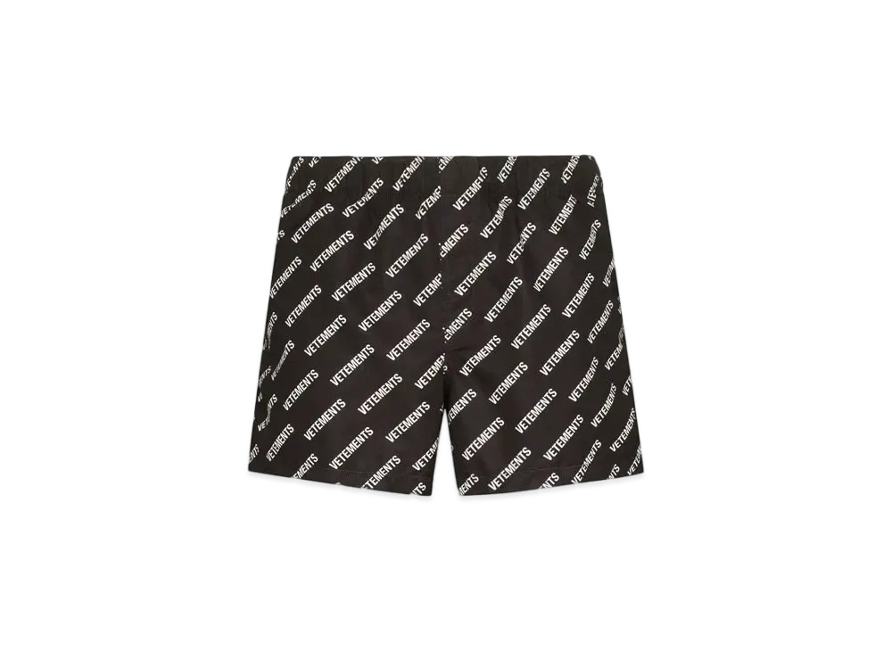 VETEMENTS Trunks Swimwear "Black White"