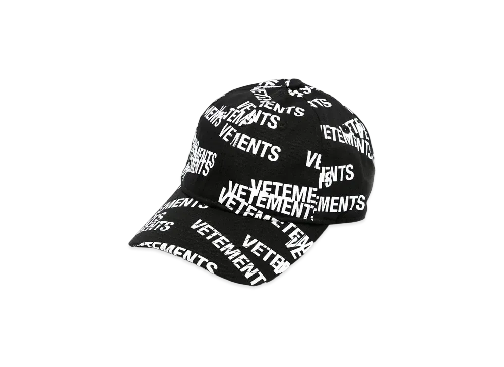 VETEMENTS Embroidery Cap "Black"