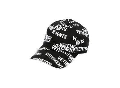 VETEMENTS Embroidery Cap "Black"