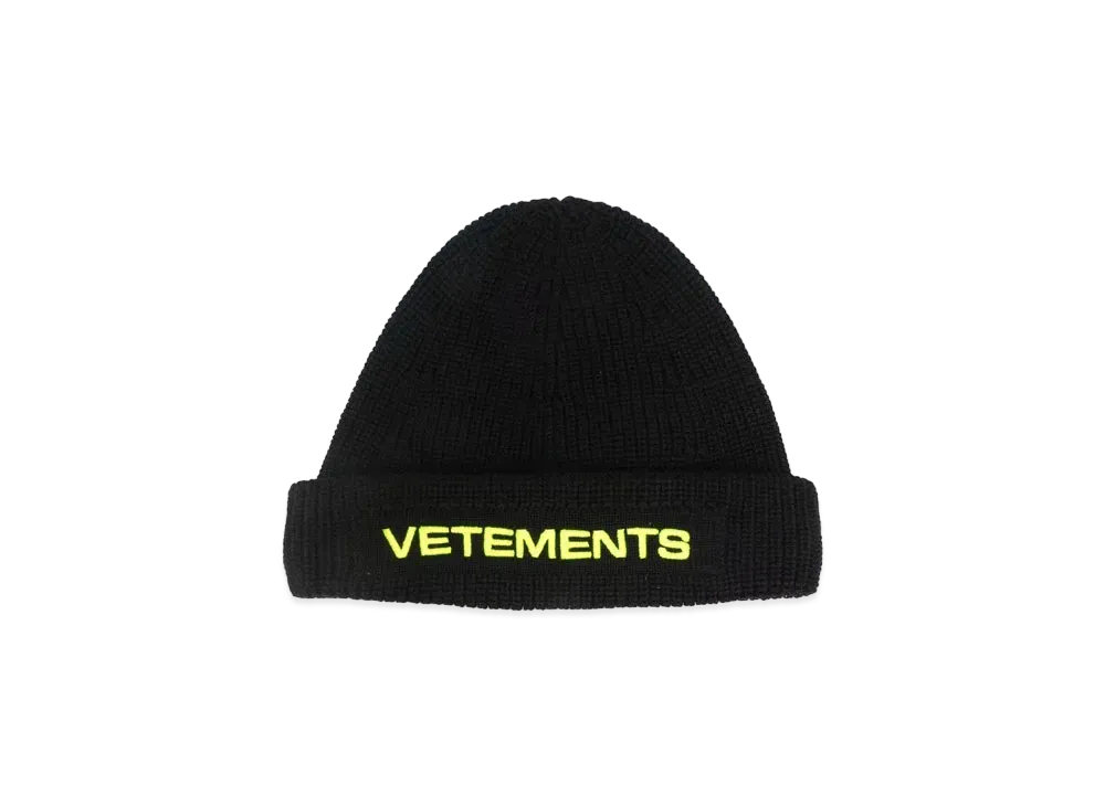 VETEMENTS Logo Venny "Black Neon Green"