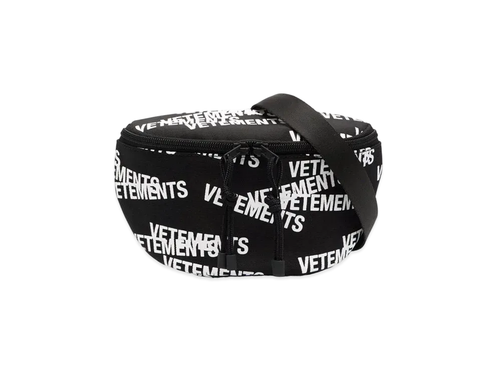 VETEMENTS Logo Belt Bag "Black"