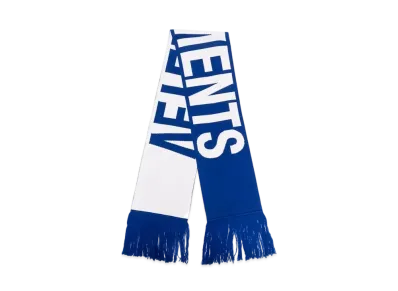 VETEMENTS Knit Scarf "Blue"